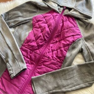 Fila workout performance fitness fleece long sleeve zip up hoodie jacket